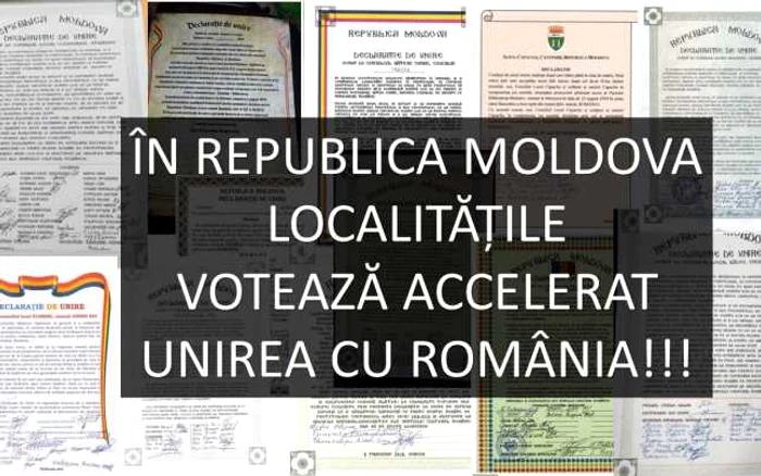 Localităţile din Republica Moldova votează accelerat Unirea cu România