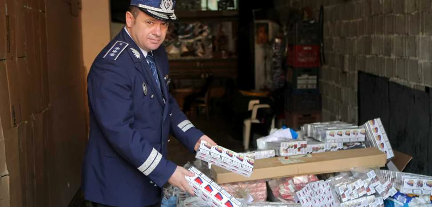 Ţigările au fost confiscate de poliţişti Foto: arhivă ADS 