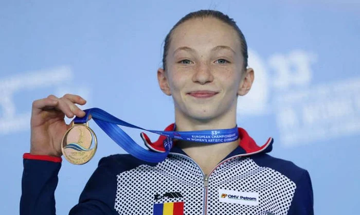 Ana Bărbosu, de șase ori campioană europeană la gimnastică junioareFOTO: UEG
