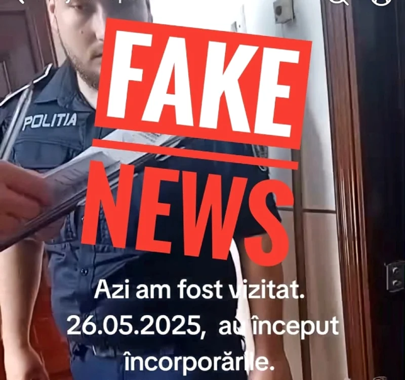 MApN dezminte fake-news-urile despre încorporări FOTO: facebook MApN