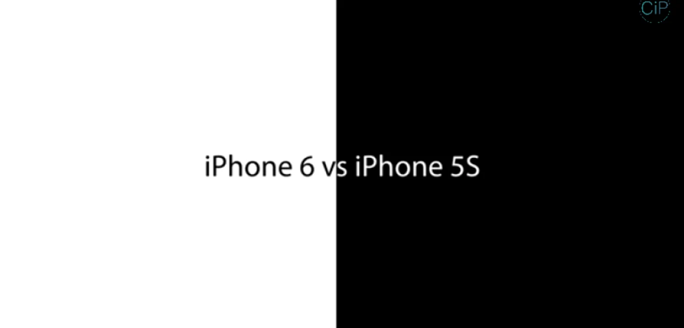 O machetă de iPhone 6 este comparată cu iPhone 5S FOTO Captură Youtube