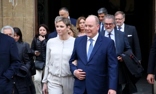 Printesa Charlene si Printul Albert de Monaco in Florenta   profimedia 0768909089 jpg