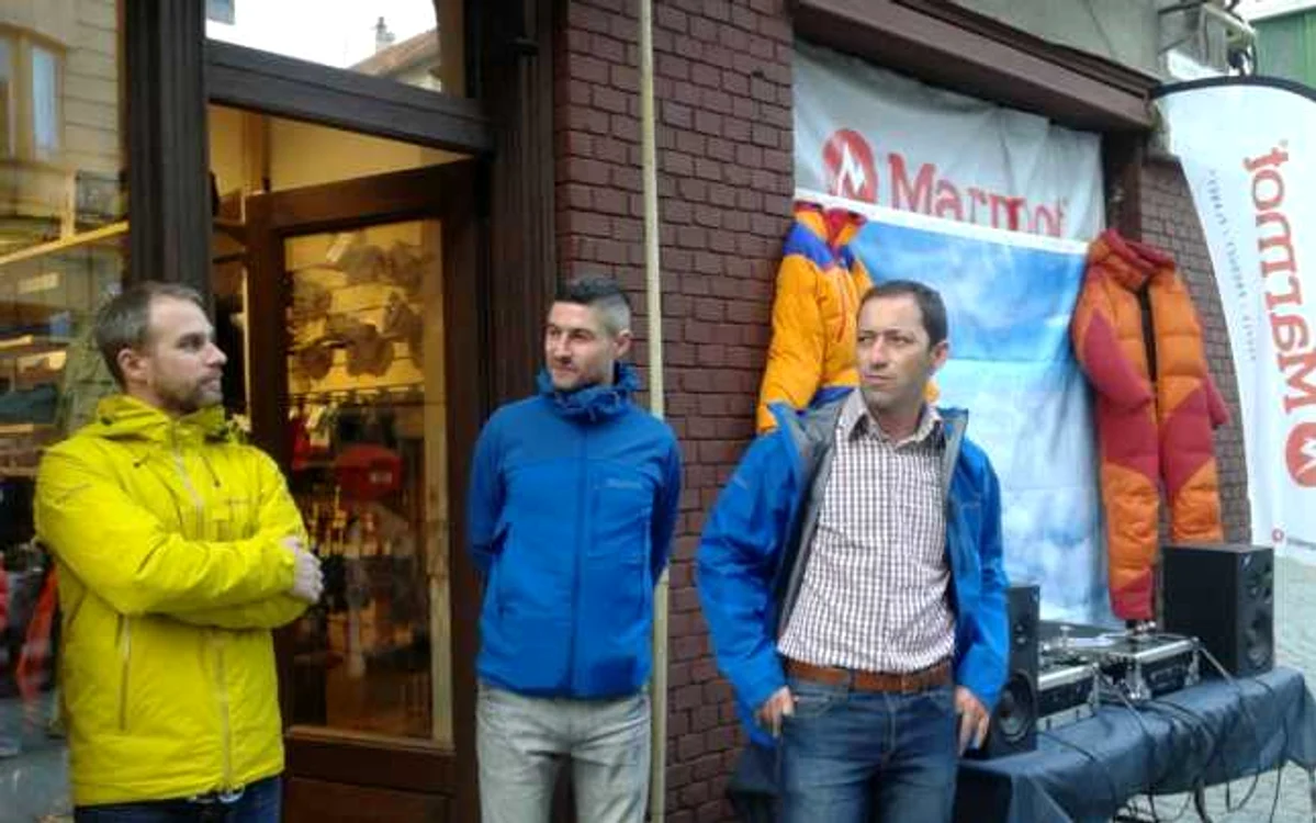 Horia Colibăşanu la deschiderea magazinului Marmot FOTO Ştefan Both