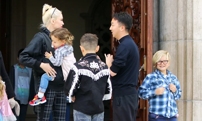 Gwen Stefani Takes Her Sons To Church jpeg
