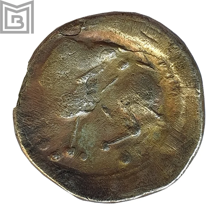 Moneda dacică descoperită la București – Dămăroaia (foto: Muzeul Municipiului București)