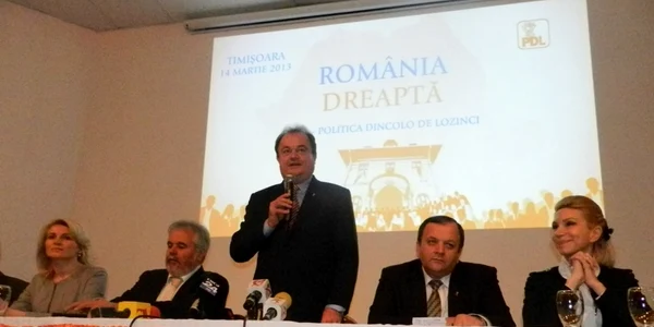 Vasile Blaga s-a întâlnit cu membri PDL Timiş la Centrul Regional de Afaceri