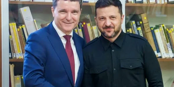 Nicusor Dan si Volodimir Zelenski FOTO Facebook Nicusor dan jpg