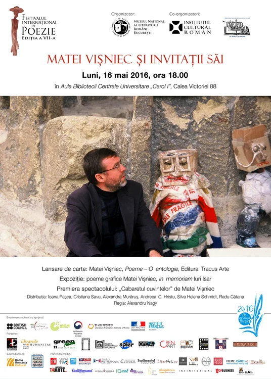 Matei Vişniec, în deschiderea Festivalului Internaţional de Poezie Bucureşti jpeg