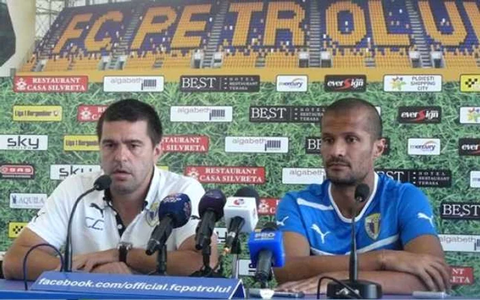 Cosmin Contra şi Geralvo Alves au prefaţat confruntarea cu Vikingur Gota. FOTO fcpetrolul.ro