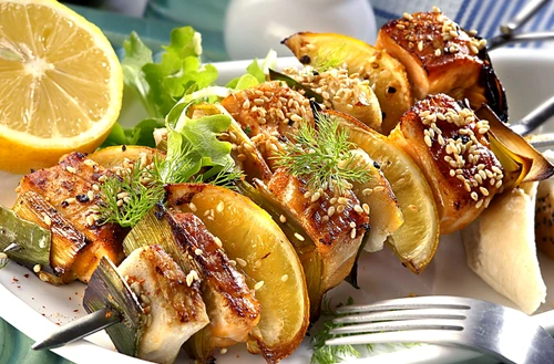 Fish Skewers with Leek and Lemon jpeg