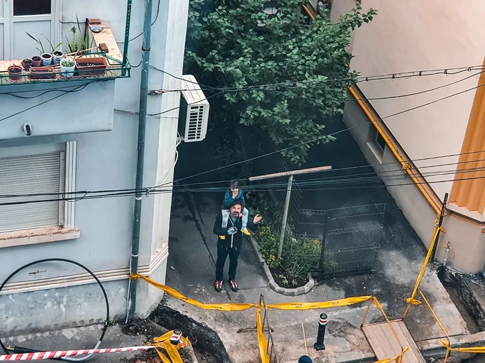 Moment emoționant: soțul și fiul Danei Rogoz au venit la fereastra salonului să îi spună cât de mult o iubesc