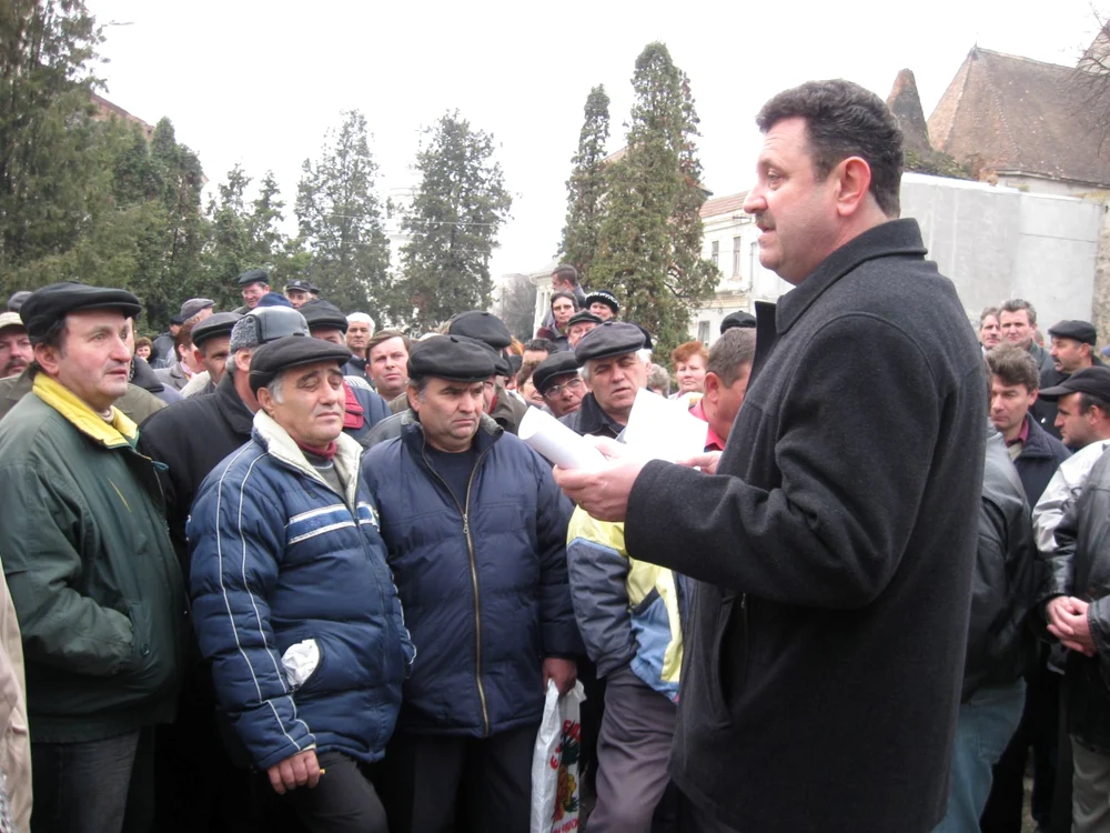 Protest la Aiud