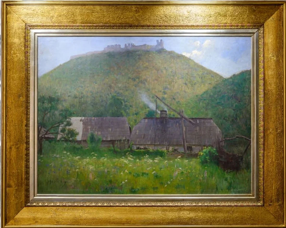 „Cetatea Hustului", Hollósy Simon, 1897 (© Irina Tudor / Colecția Muzeului Maramureșan)