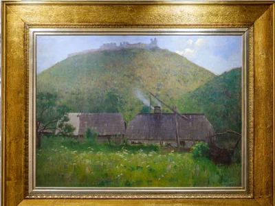 „Cetatea Hustului", Hollósy Simon, 1897 (© Irina Tudor / Colecția Muzeului Maramureșan)
