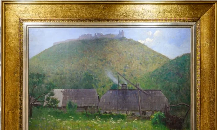 „Cetatea Hustului", Hollósy Simon, 1897 (© Irina Tudor / Colecția Muzeului Maramureșan)