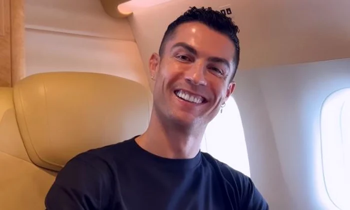 Ronaldo, în drum spre Riad. Foto Instagram