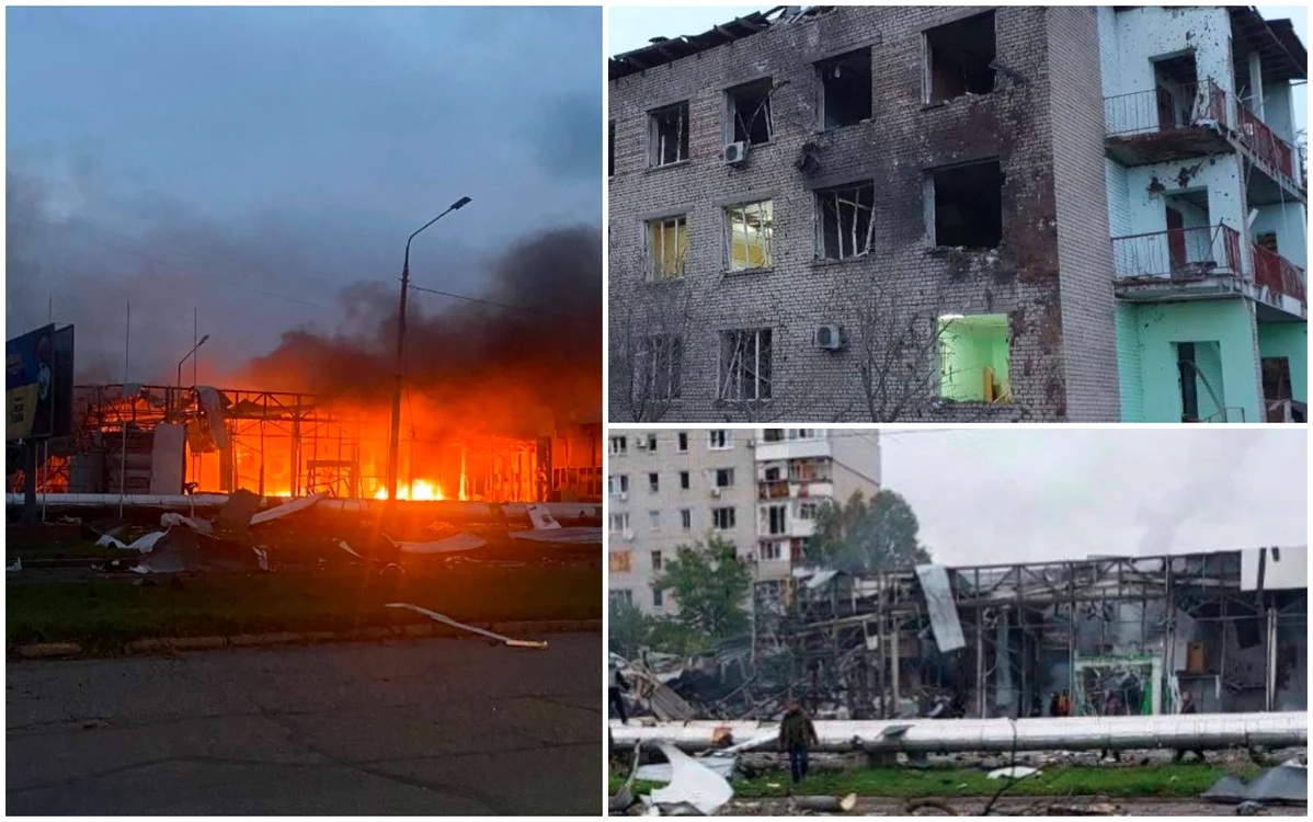  Explozii la Zaporojie. FOTO Twitter @EmineDzheppar