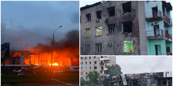 Explozii la Zaporojie foto Twitter @EmineDzheppar