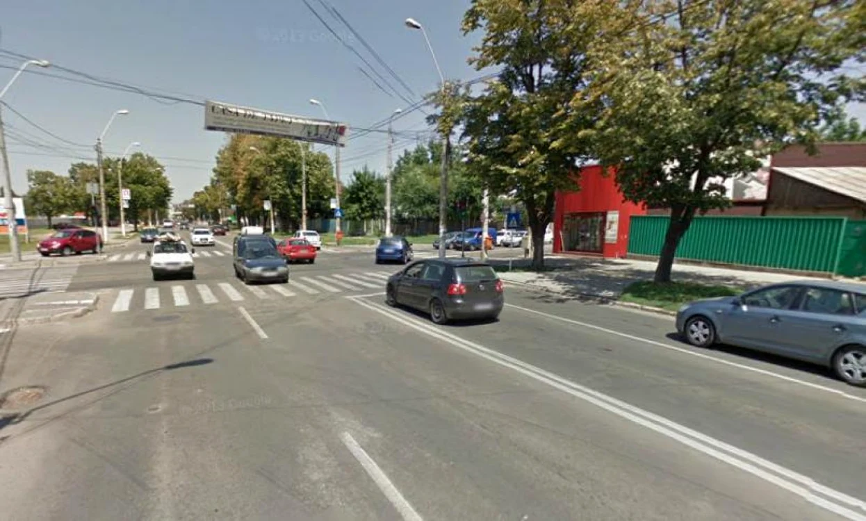 Intersecţia este una extrem de circulată. Foto: Adevărul