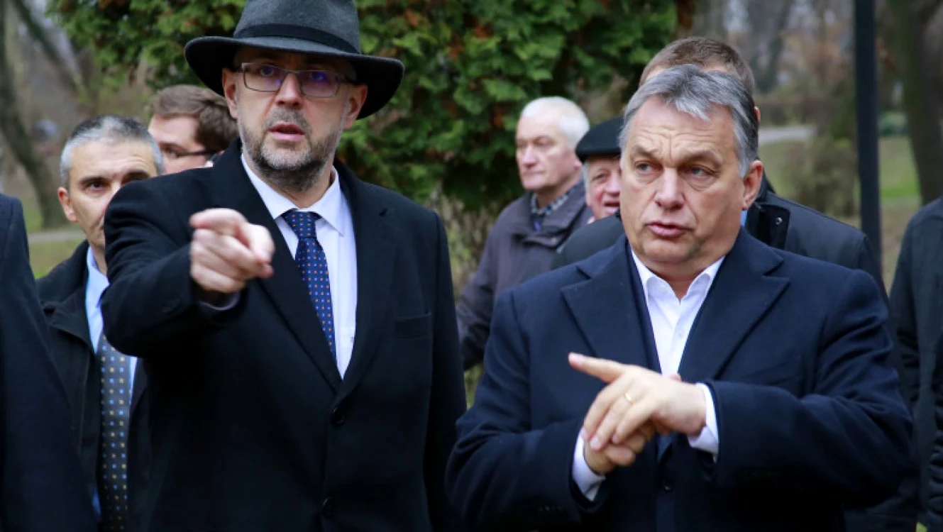 Liderul UDMR Kelemen Hunor ţi premierul maghiar Viktor Orban