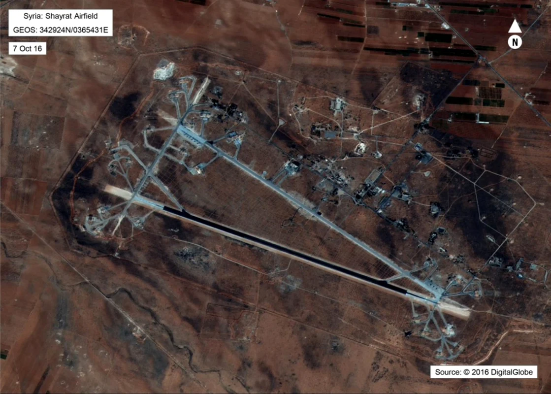 SUA au bombardat o bază aeriană din Siria FOTO EPA