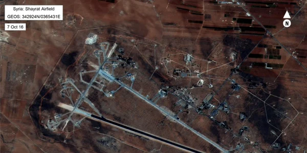 SUA au bombardat o bază aeriană din Siria FOTO EPA