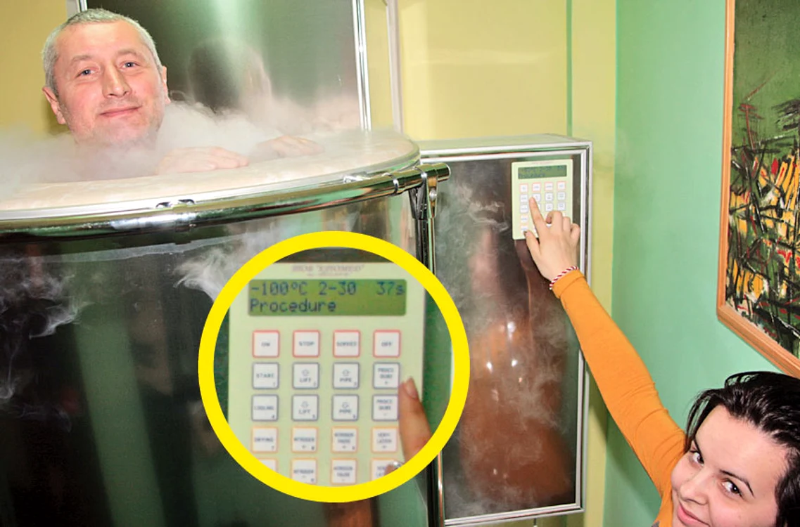 Gabriel Nedelea a testat aparatul la -100 grade Celsius