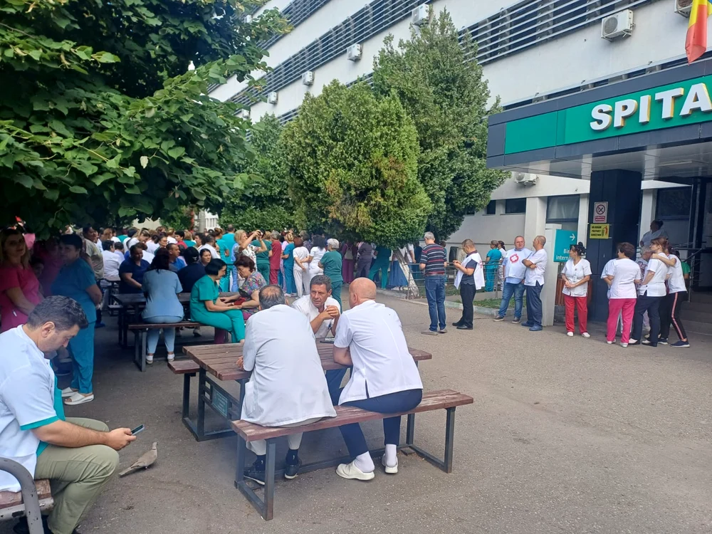 Grevă de avertisment la SJU Slatina, luni, 20 iulie 2026 FOTO: Adevărul