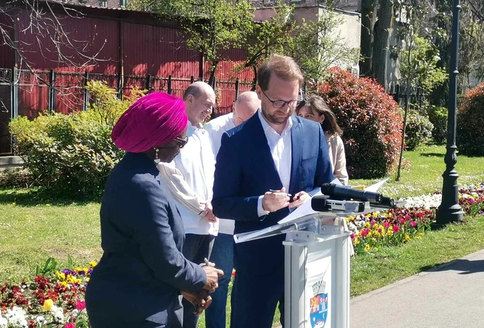 Dominic Fritz și Mehita Fanny Sylla FOTO Ștefan Both