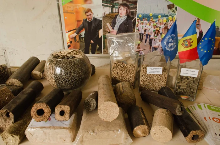 Brichete produse la Ghidighici. Foto Adevărul Moldova