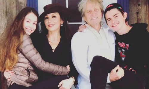 catherine zeta jones children and michael douglas z jpeg