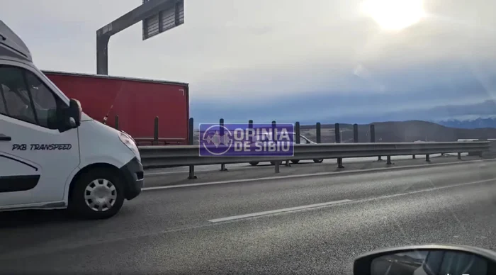 Șofer surprins pe Autostrada A1 în Sibiu pe contrasens Sursa Opinia de Sibiu