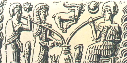 oldest depiction of beer drinking jpg