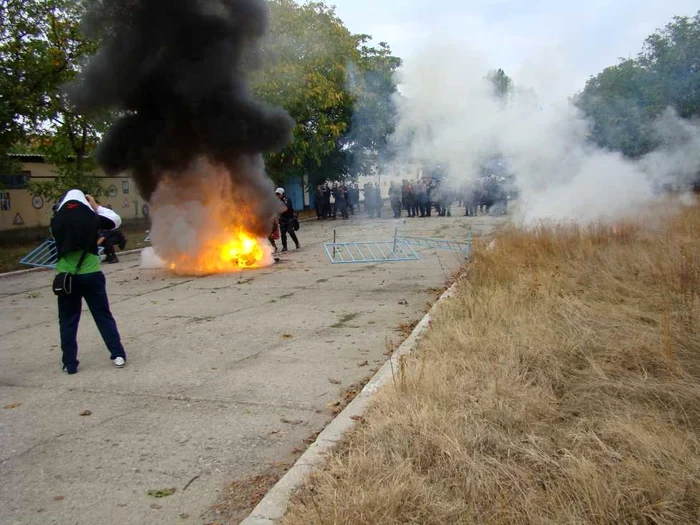 Manifestanții au fost violenți
