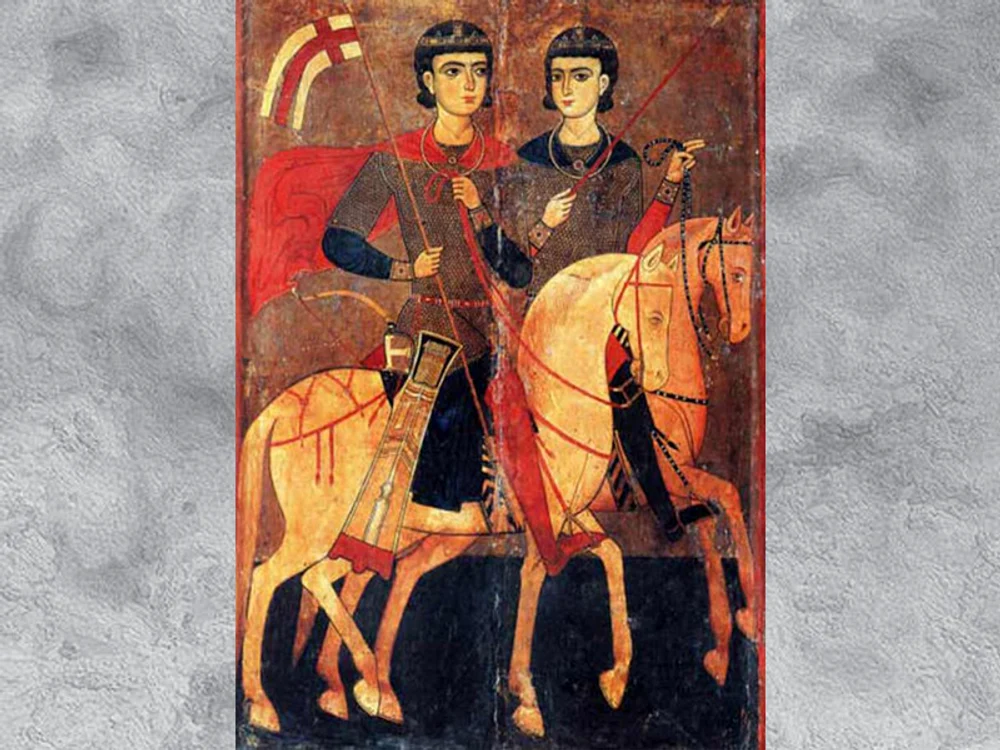 
    Sfinţii Mucenici Serghie şi Vahfoto: doxologia.ro  