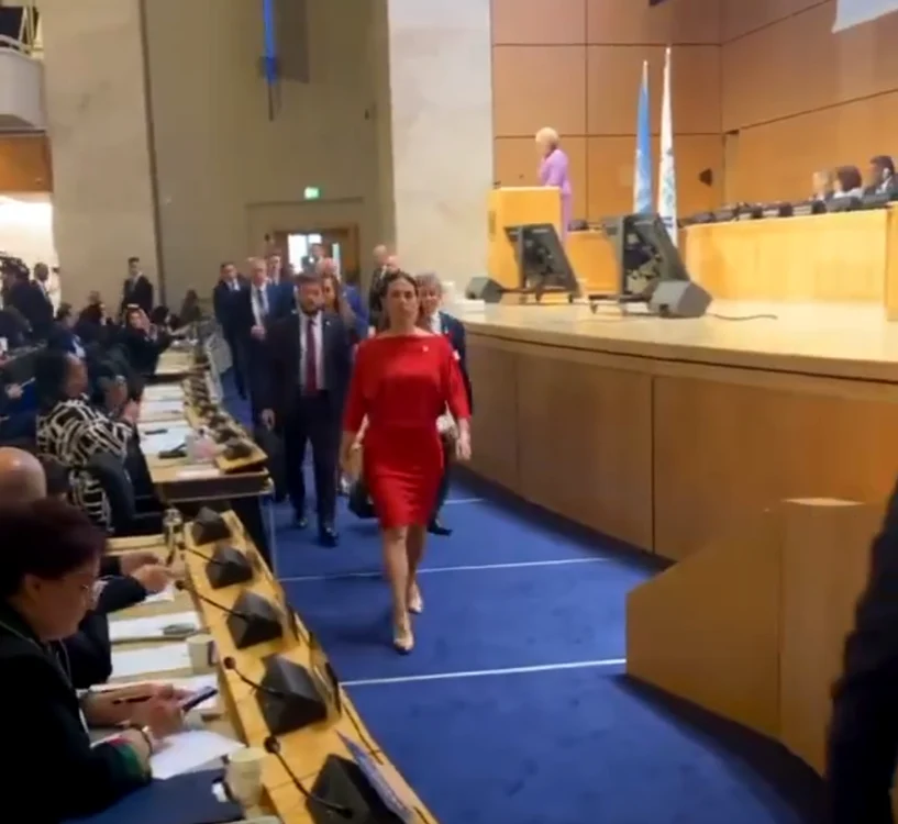 Matvienko trebuia să susțină un discurs. FOTO: captură video X/@rshereme