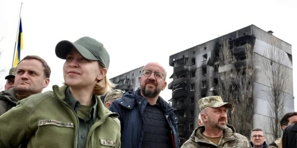 Charles Michel în Ucraina FOTO Twiiter
