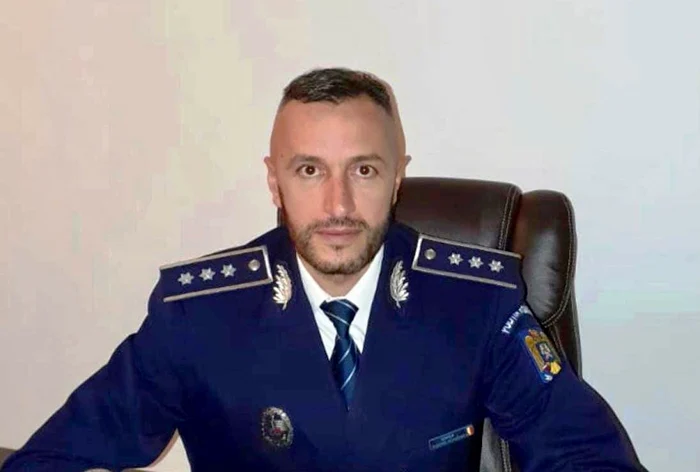 cms şef Alexandru Iorga, şeful Poliţiei Găeşti. FOTO: MAI