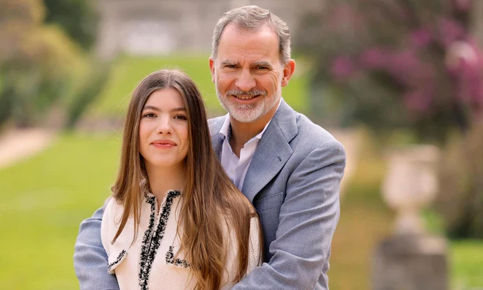 Infanta Sofia si Regele Felipe   Casa Majestatii Sale jpg