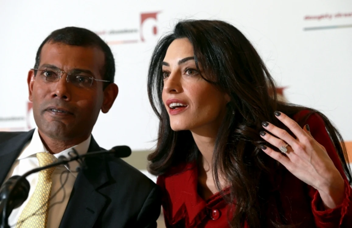 Amal Clooney este avocata fostului președinte al Insulelor Maldive