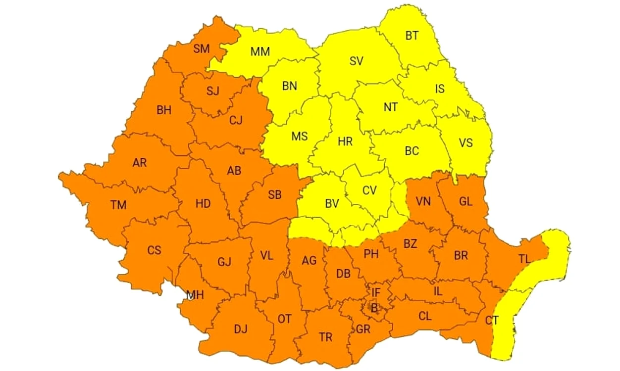 Hartă ANM