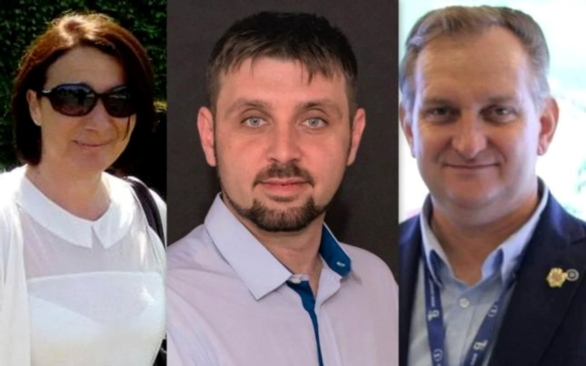 Agripina Cazan, Ovidiu Vlad şi Vasile Cărăguţ.