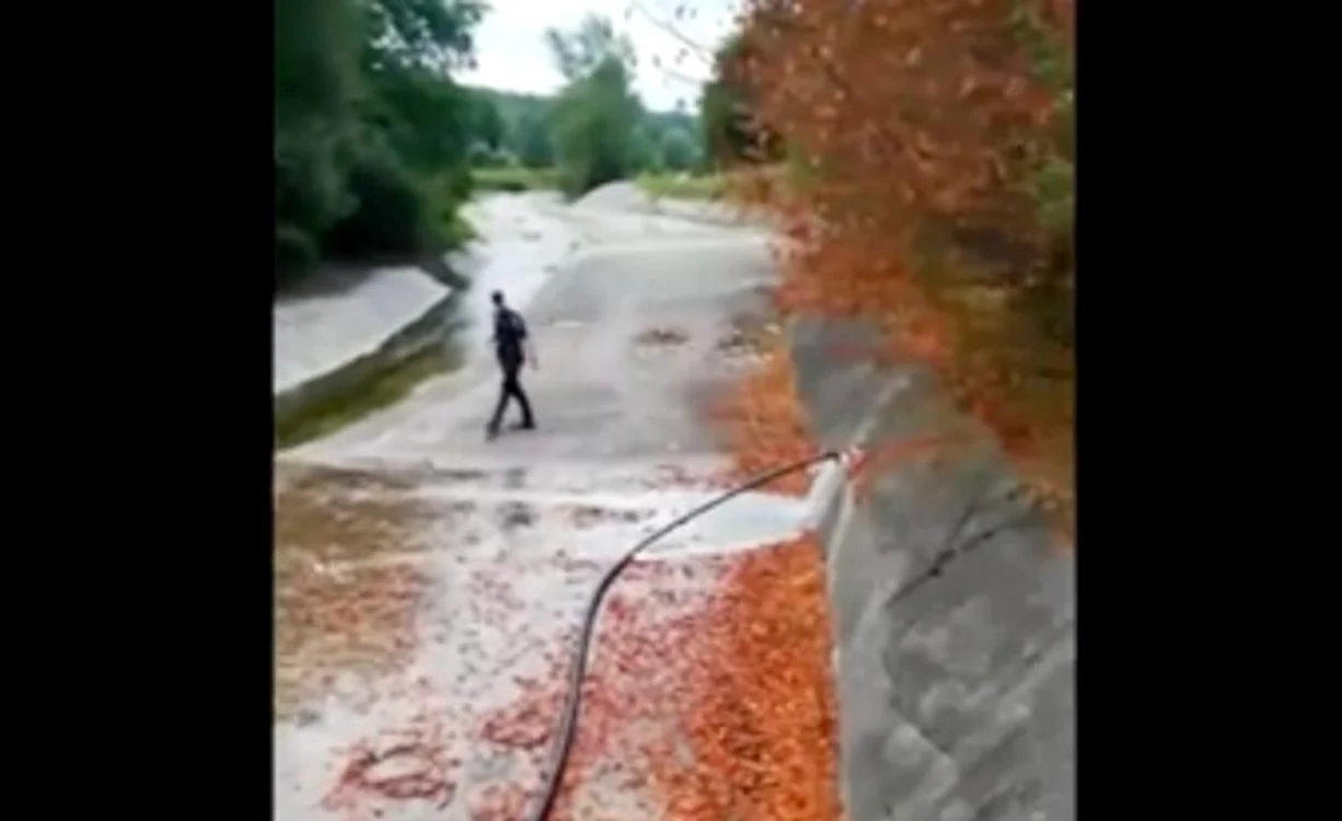 Poluare la Slănic Prahova