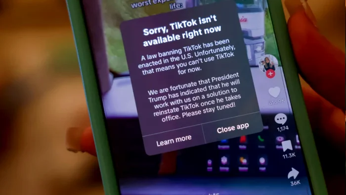 TikTok a fost blocat în SUA. Sursă foto: EPA 