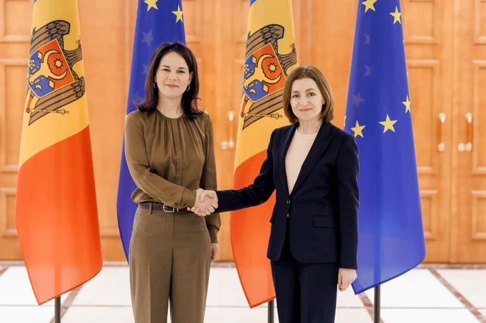 Maia Sandu și Annalena Baerbock au avut o întrevedere la Chișinău. FOTO: Presedinte.md