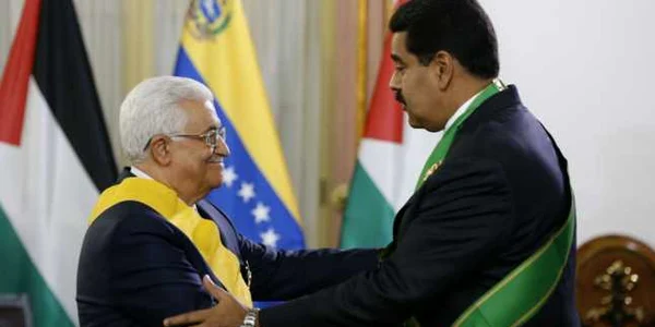 Mahmoud Abbas şi Nicolas Maduro FOTO Reuters