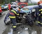 Accident pe Valea Oltului - DN7 - La apeduct Brezoi - coliziune între un TIR şi un autoturism soldată cu o victimă şi blocarea traficului Foto Adevărul