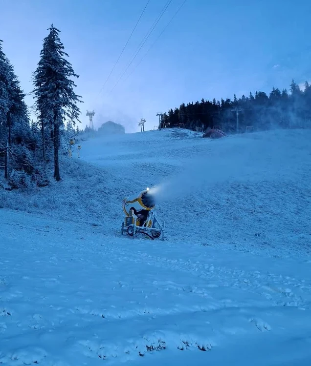 Masivu Postăvaru, Poiana Brașov Foto: Facebook