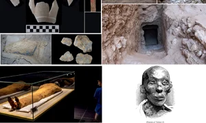 Prima necropolă regală descoperită în Egipt în ultimul secol după mormântul lui Tutankhamon Colaj nmec_gov_eg DMS