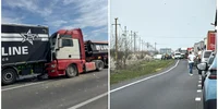 Accident aproape de Lugoj 2 tiruri 26 martie FOTO: Facebook/Radio România Reșița/Lugoj Info